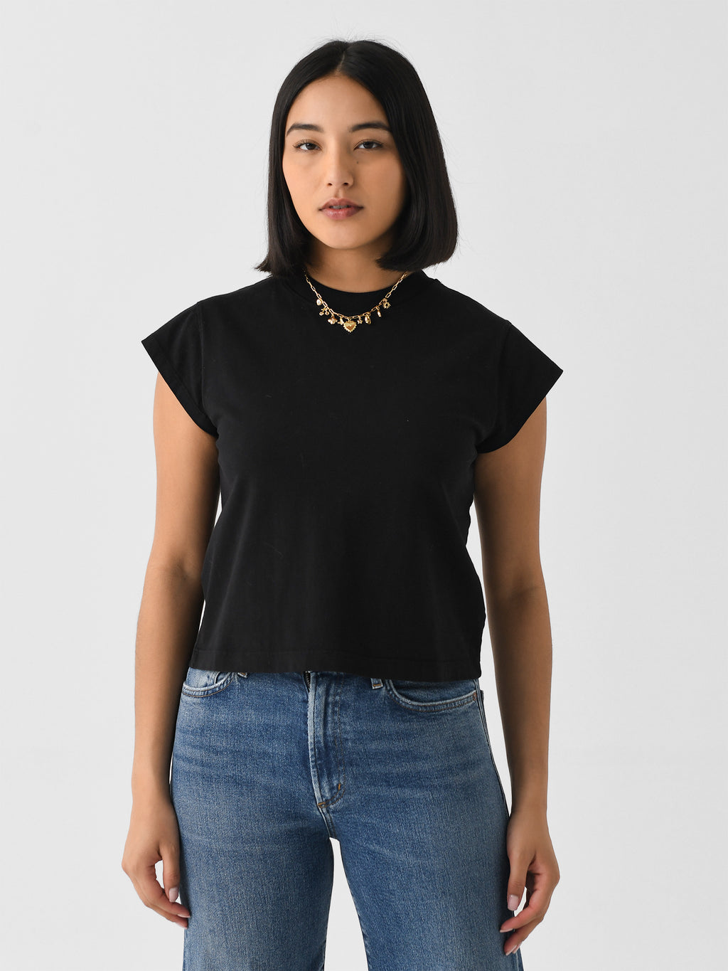 Agolde Women's Bryce Cap Sleeve Tee - Saint Bernard