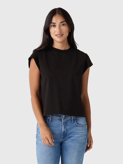Agolde Women's Bryce Cap Sleeve Tee - Saint Bernard