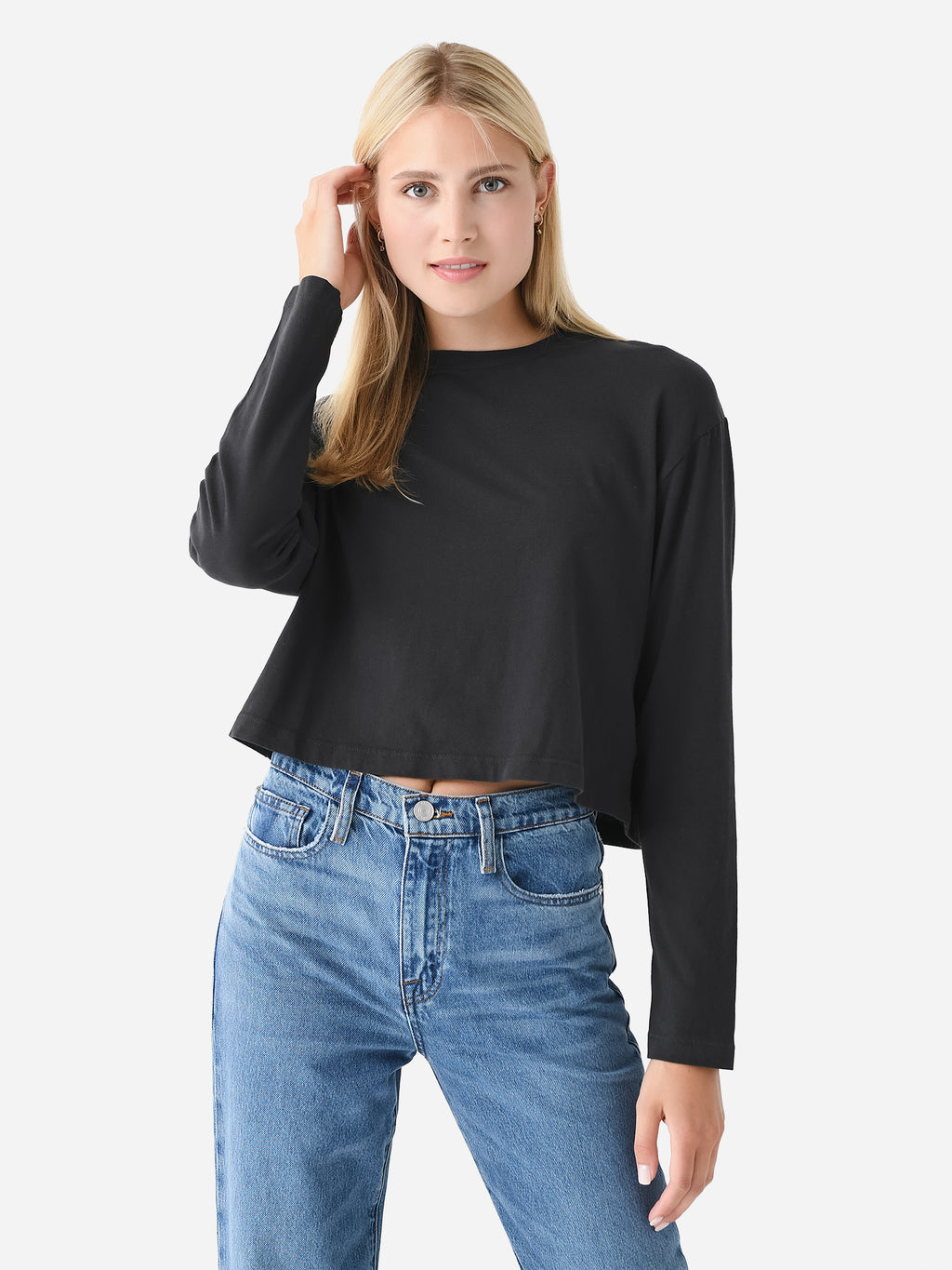 Agolde Women's Mason Crop Tee - Saint Bernard