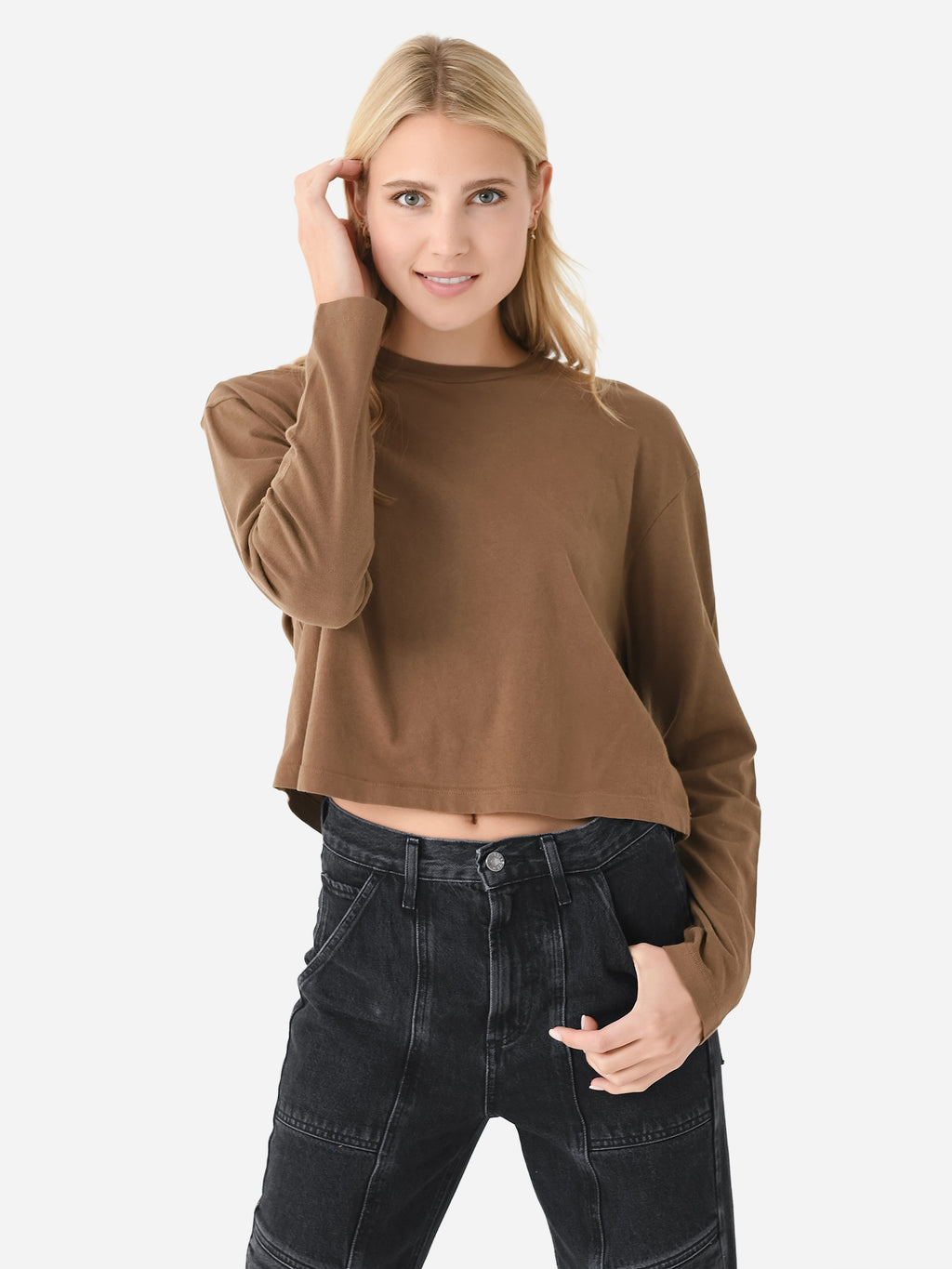 Agolde Women's Mason Crop Tee - Saint Bernard
