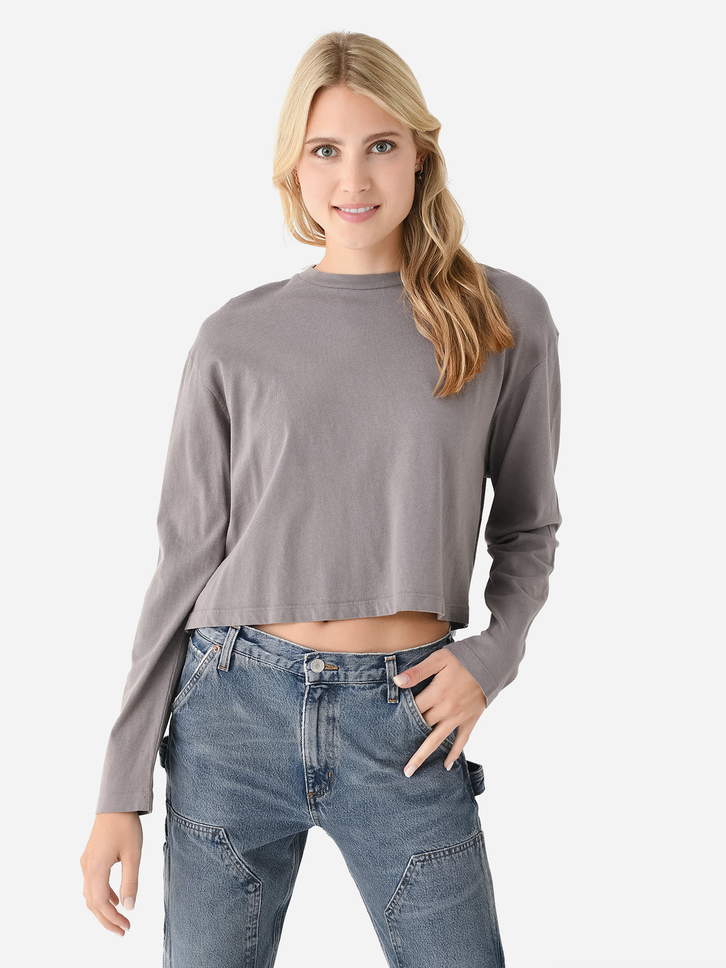 Agolde Women's Mason Crop Tee - Saint Bernard