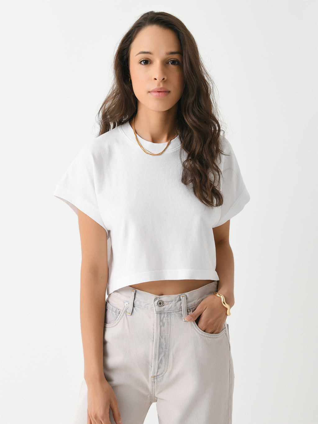 Agolde Women's Aiden Tee - Saint Bernard