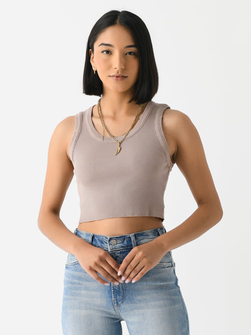 Agolde Women's Cropped Poppy Tank