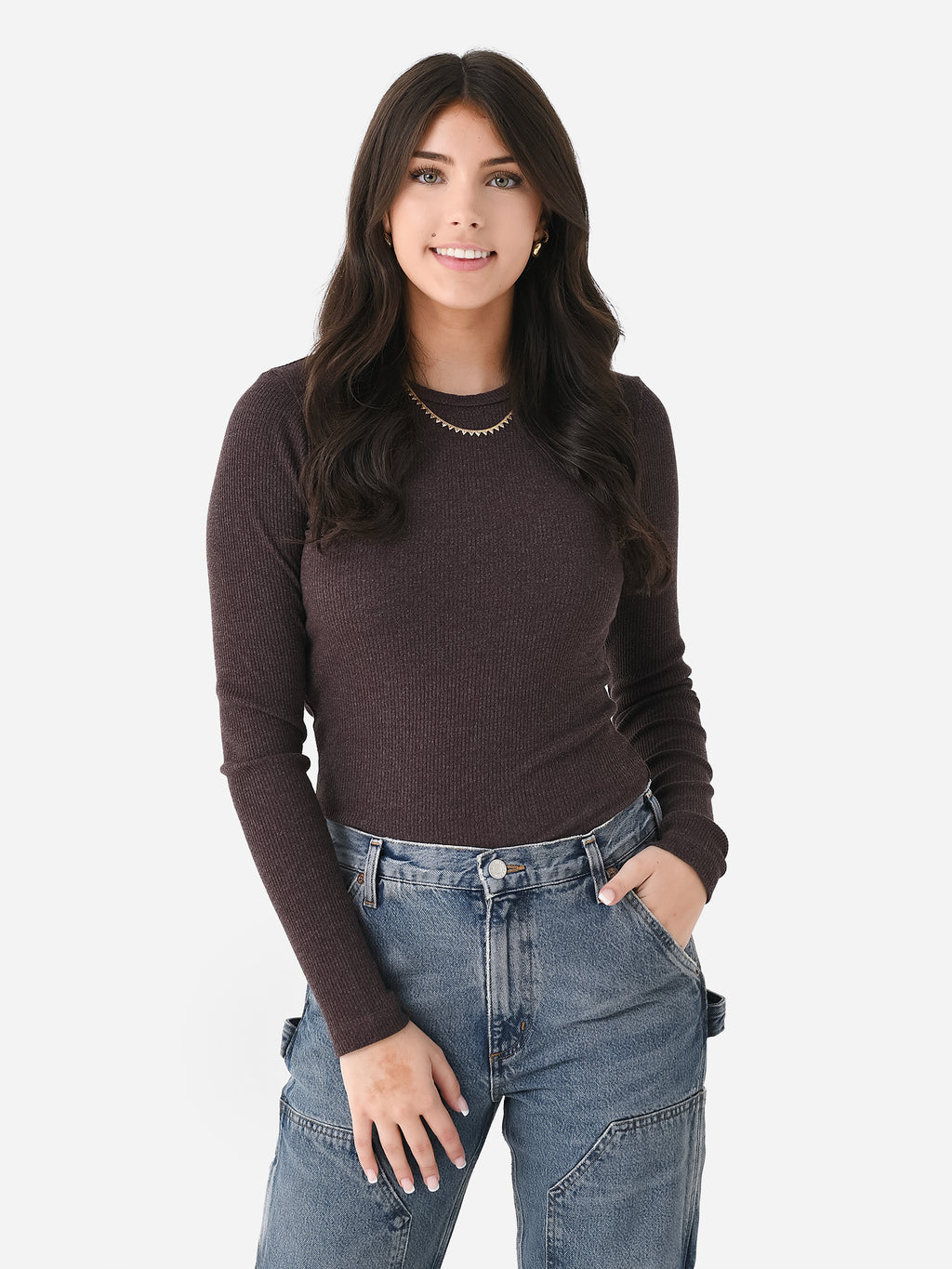 Agolde Women's Delphi Slim Tee - Saint Bernard