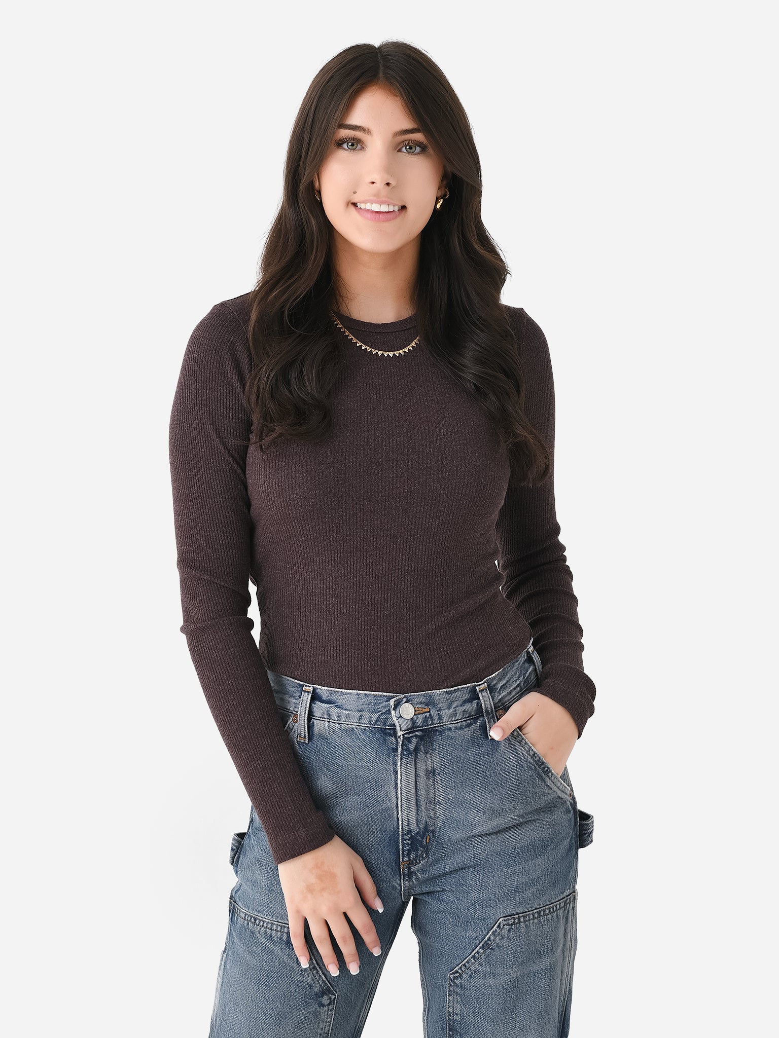 Agolde Women's Delphi Slim Tee - Saint Bernard