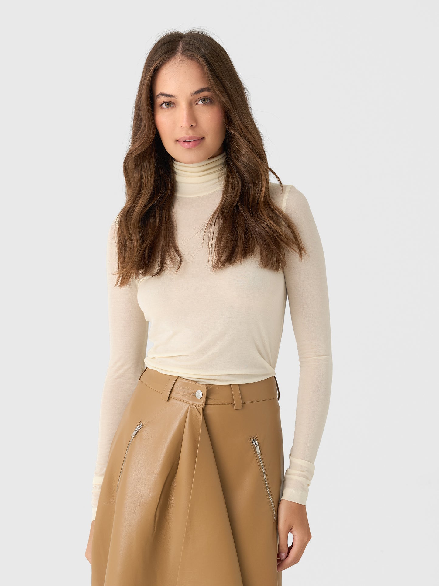 Agolde Women's Pascale Turtleneck - Saint Bernard