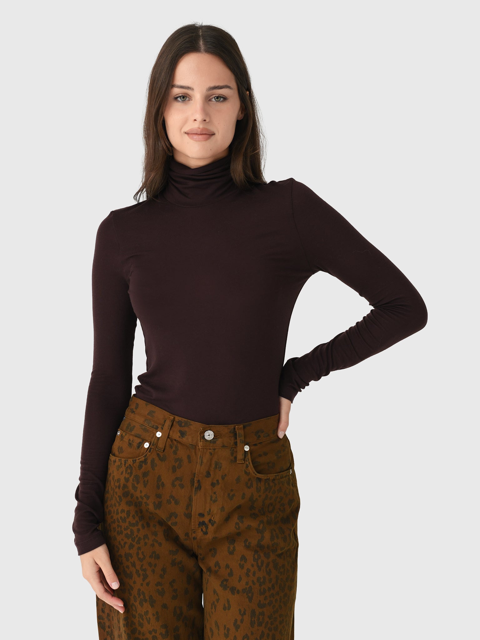Agolde Women's Pascale Turtleneck - Saint Bernard