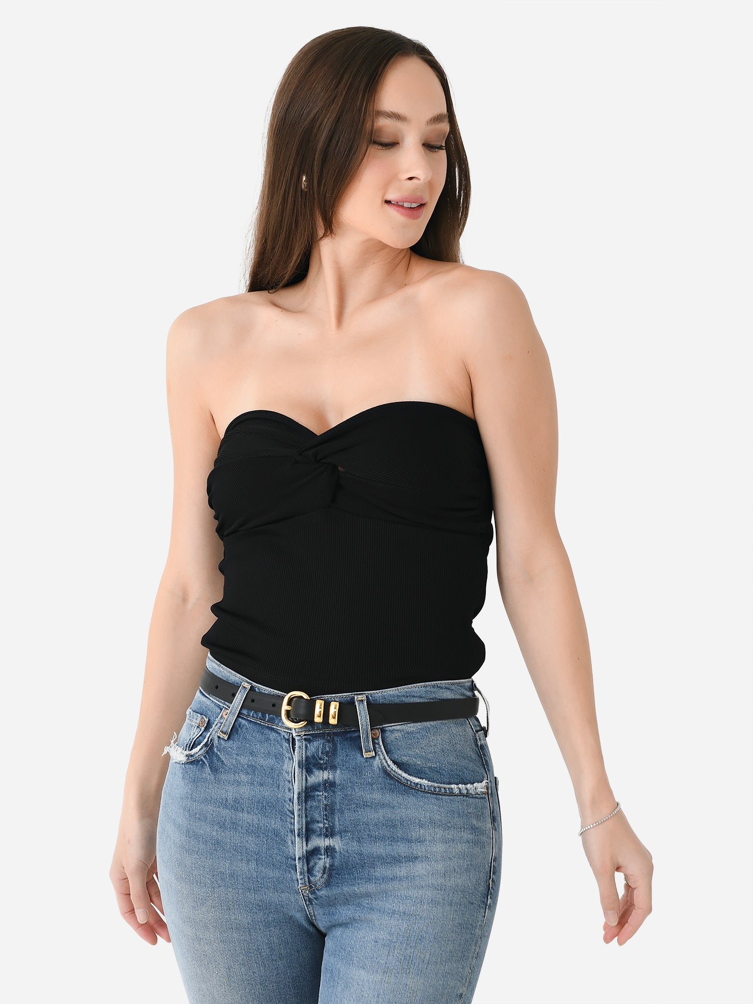 Agolde Women's Tonia Twist Tube Top - Saint Bernard