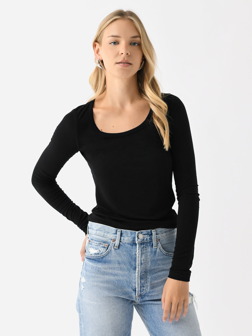 Agolde Women's Corey Scoop Neck Tee - Saint Bernard