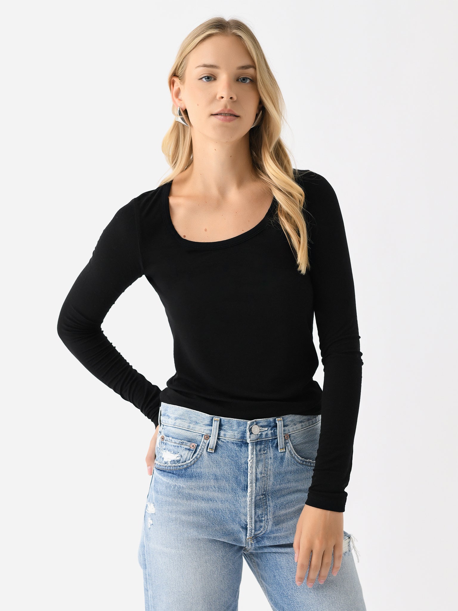 Agolde Women's Corey Scoop Neck Tee - Saint Bernard