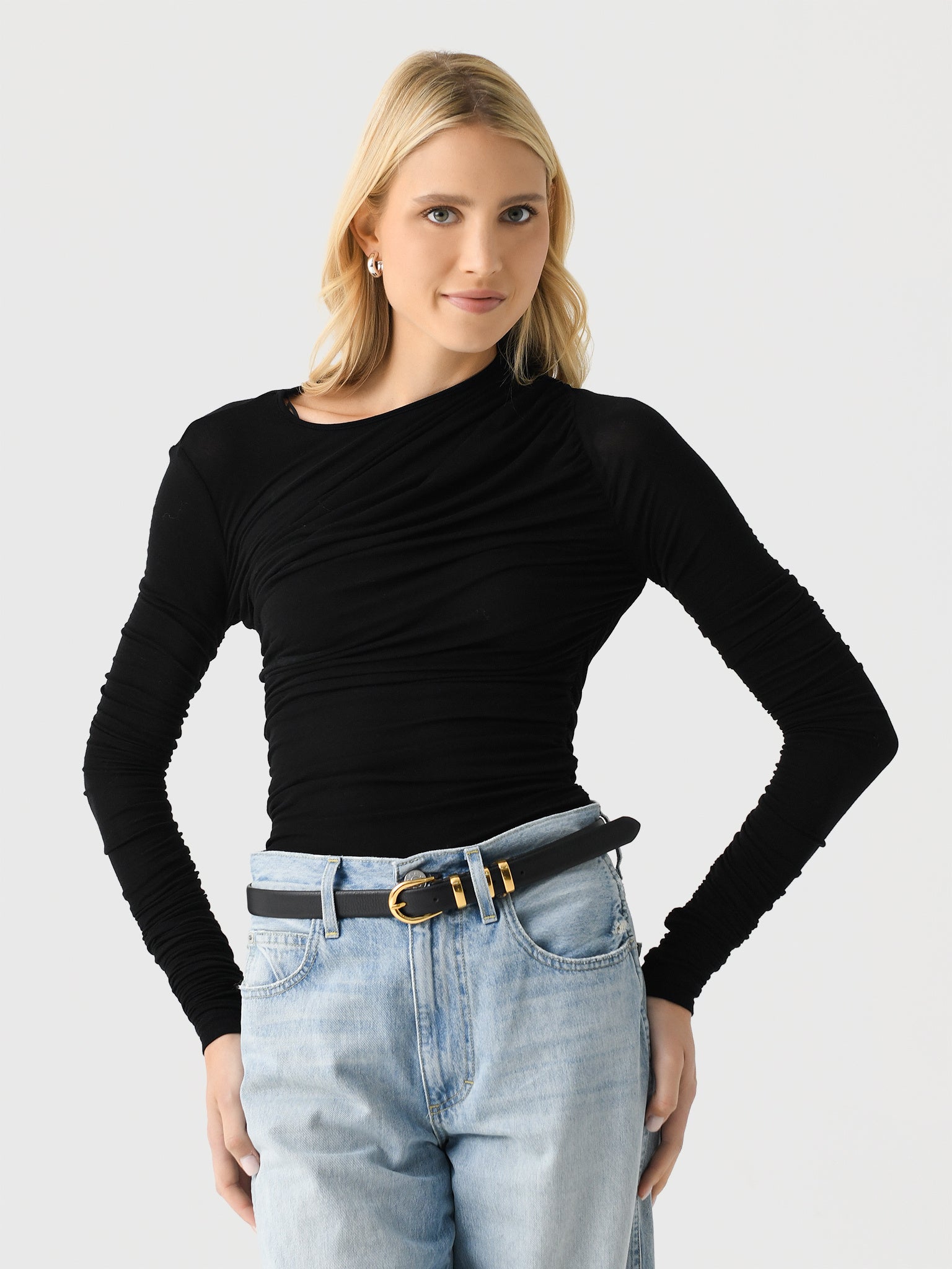 Agolde Women's Tania Twist Tee - Saint Bernard