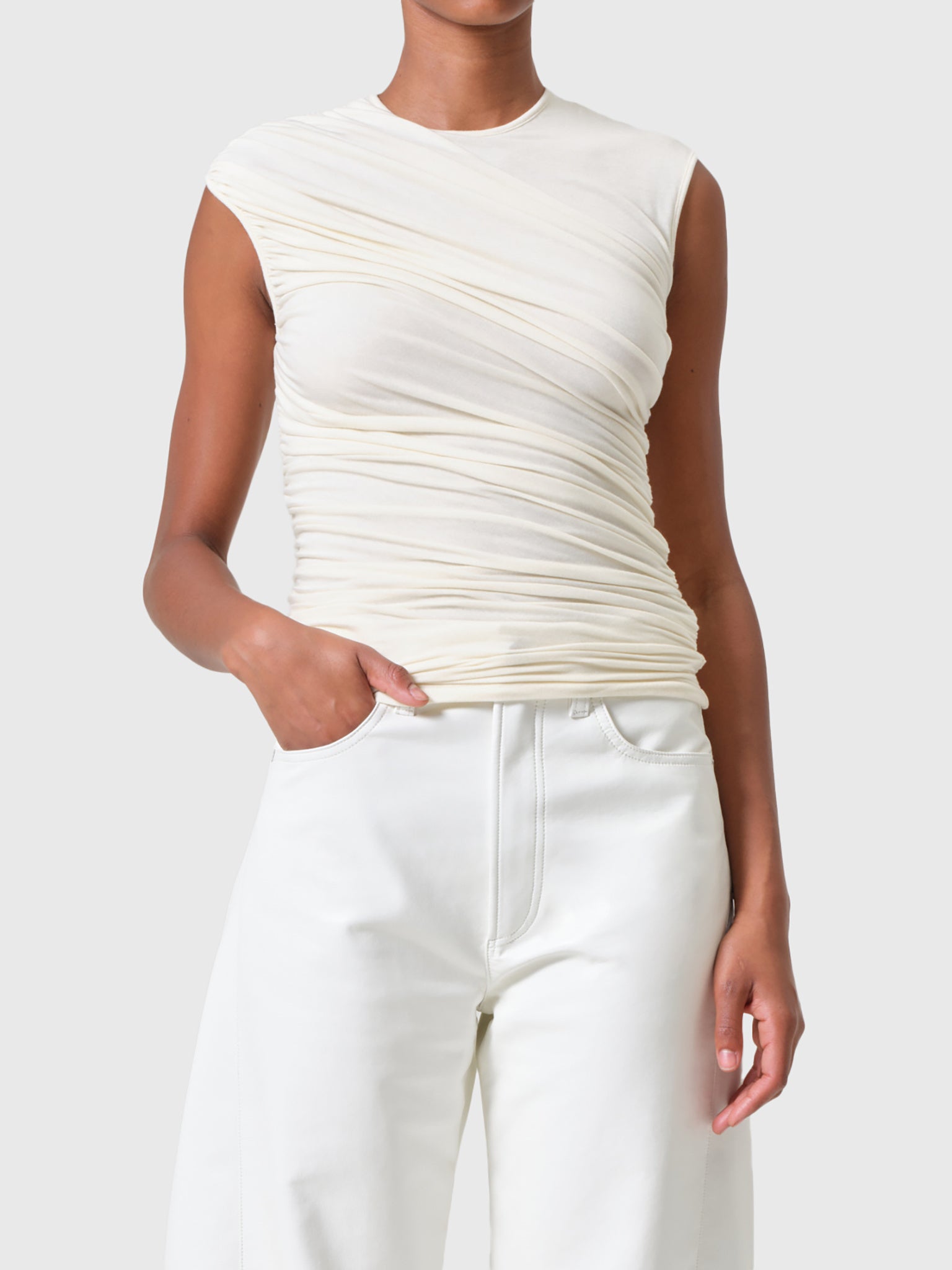 Agolde Women's Ester Twist Tank - Saint Bernard