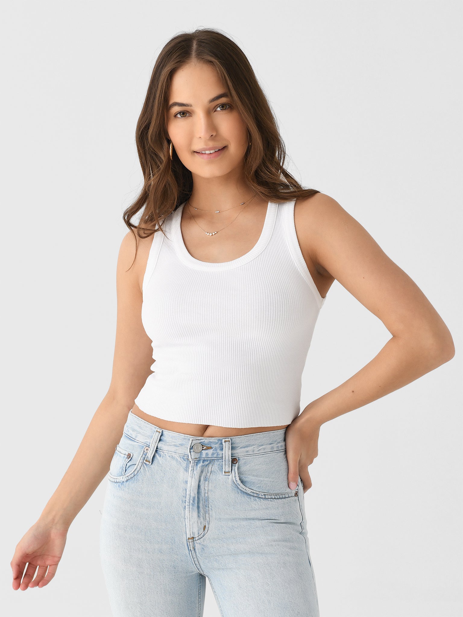 Agolde Women's Shrunken Poppy Tank - Saint Bernard