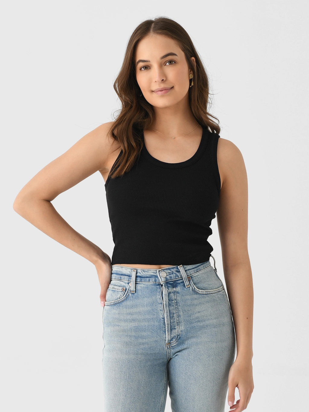 Agolde Women's Shrunken Poppy Tank - Saint Bernard