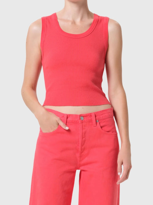 Agolde Women's Shrunken Poppy Tank