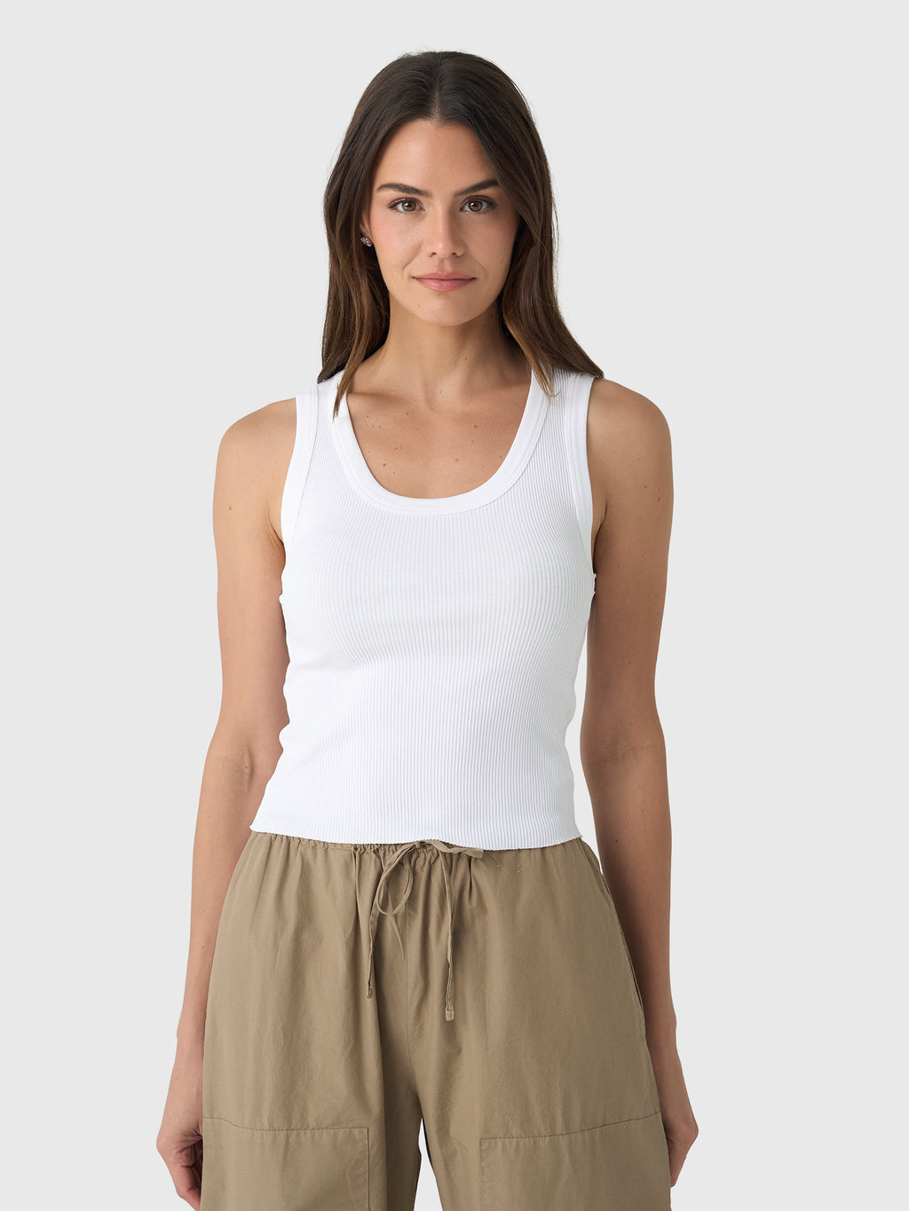 Agolde Women's Shrunken Poppy Tank - Saint Bernard