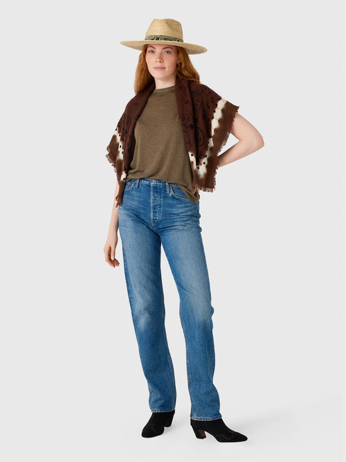 Agolde Women's Long Line Adine Tee - Saint Bernard