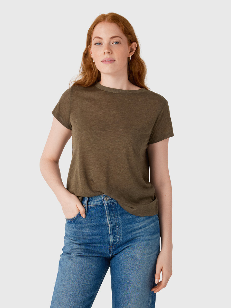 Agolde Women's Long Line Adine Tee - Saint Bernard
