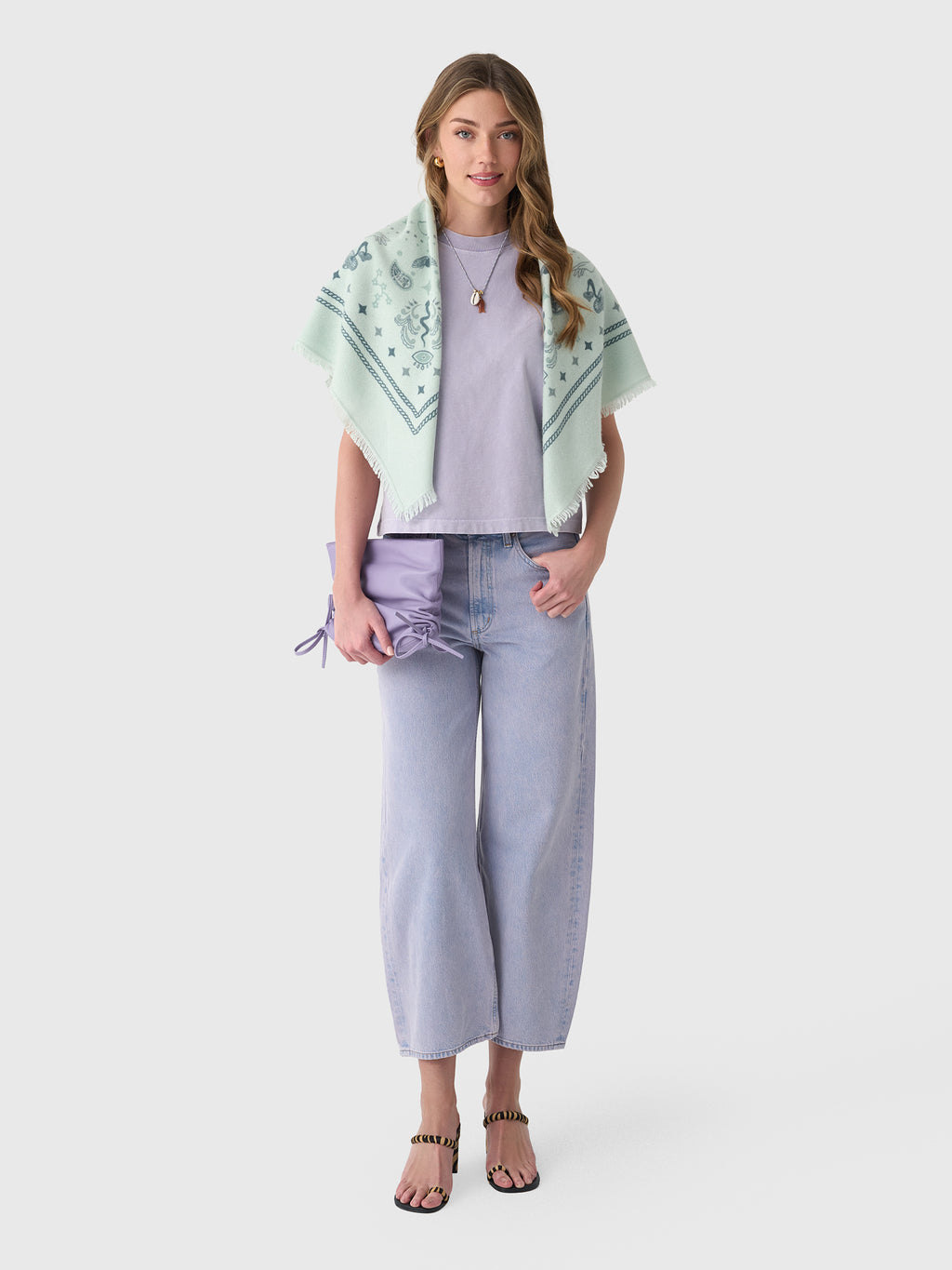 Agolde Women's Long Line Bryce Cap Sleeve Tee - Saint Bernard