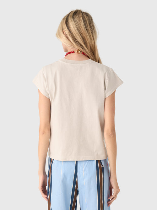 Agolde Women's Long Line Bryce Cap Sleeve Tee