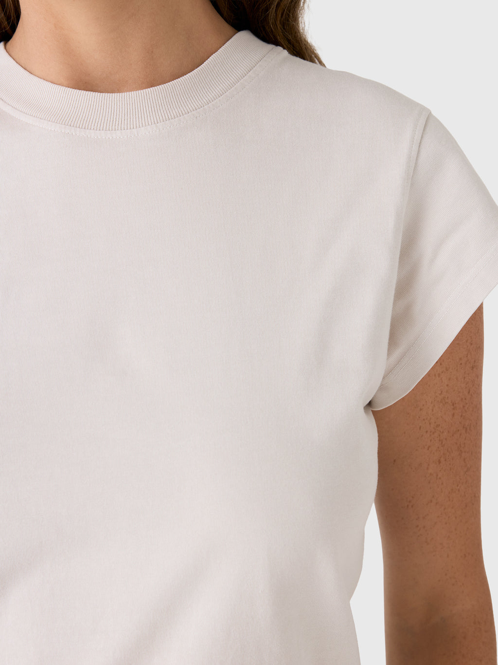 Agolde Women's Long Line Bryce Cap Sleeve Tee - Saint Bernard