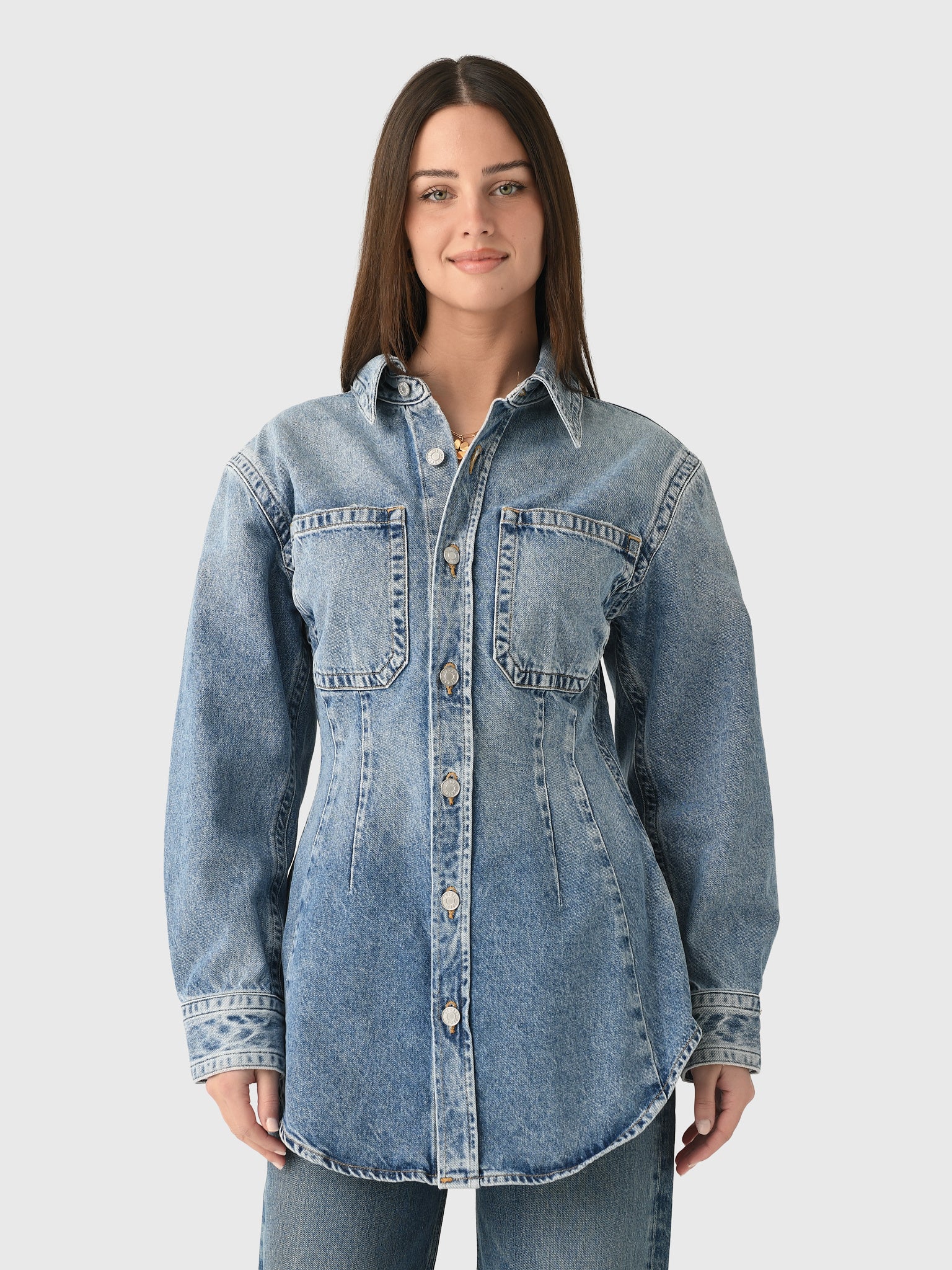 Agolde Women's Wilma Shirt - Saint Bernard