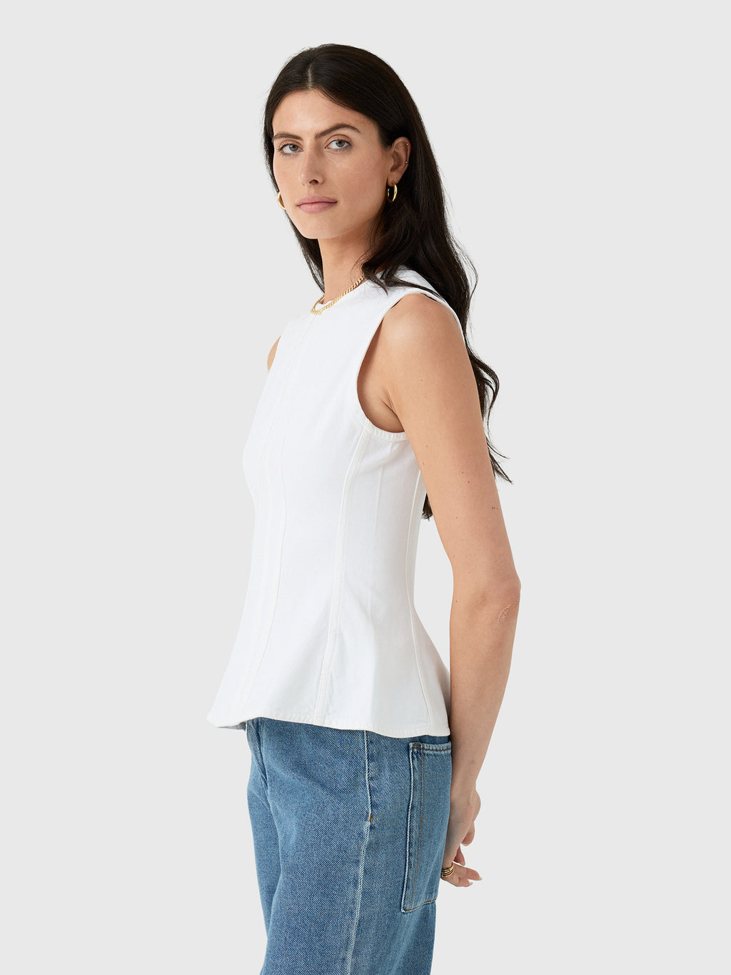Agolde Women's Corbin Denim Shell Shirt - Saint Bernard