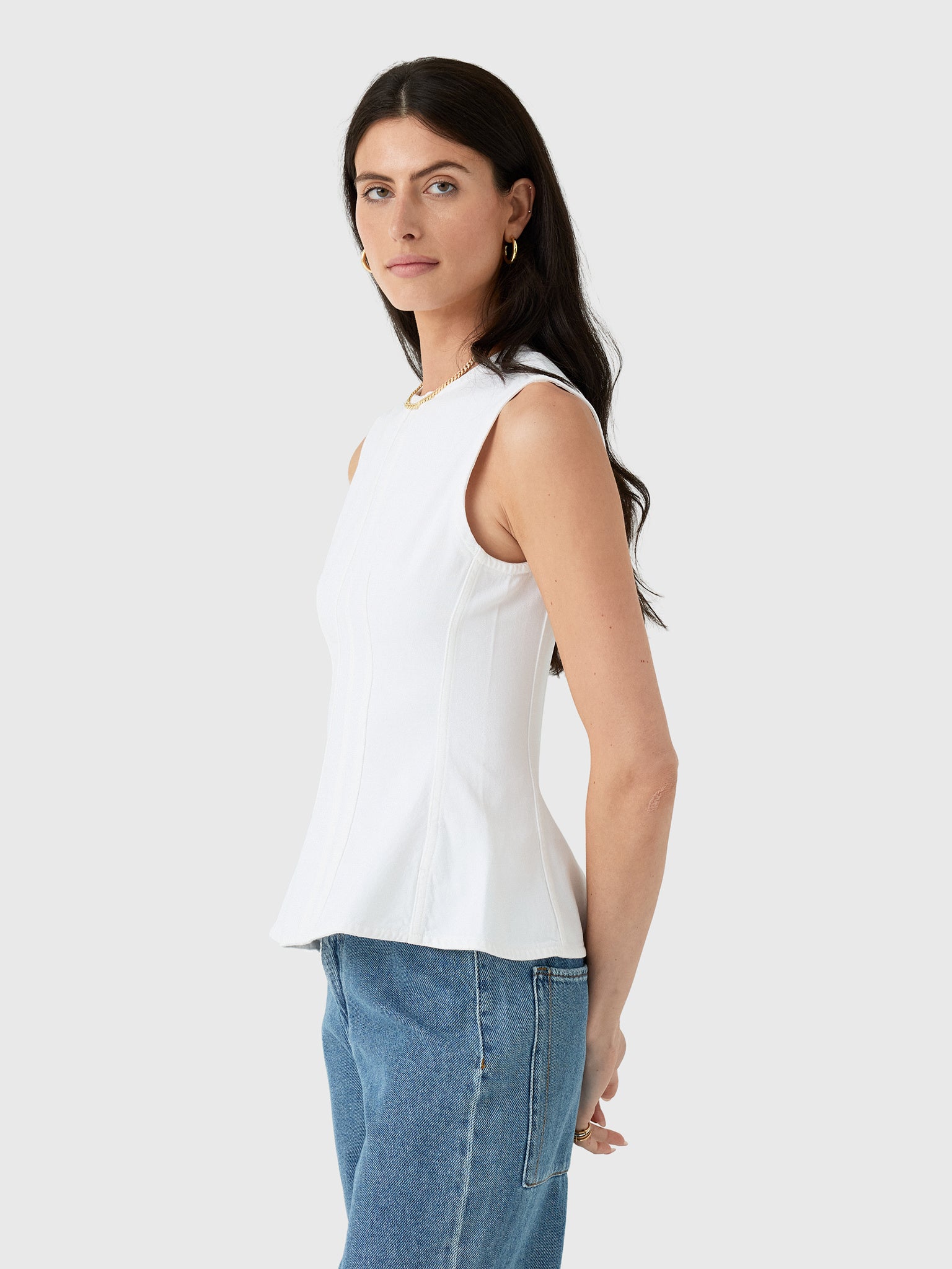 Agolde Women's Corbin Denim Shell Shirt - Saint Bernard