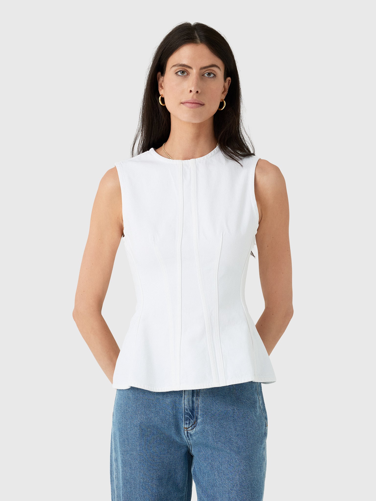 Agolde Women's Corbin Denim Shell Shirt - Saint Bernard