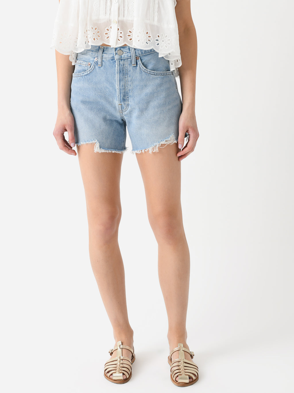 Agolde Women's Parker Long Short - Saint Bernard