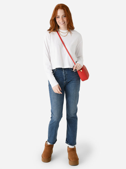 Agolde Women's Riley Long High Rise Straight Jean