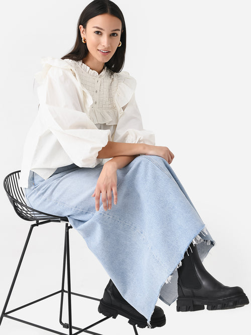 Agolde Women's Hilla Denim Skirt