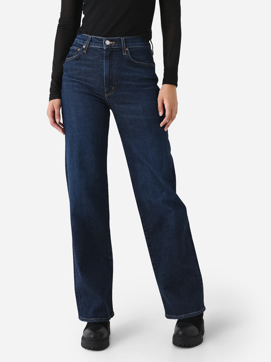Agolde Women's Harper Mid Rise Relaxed Straight Jean