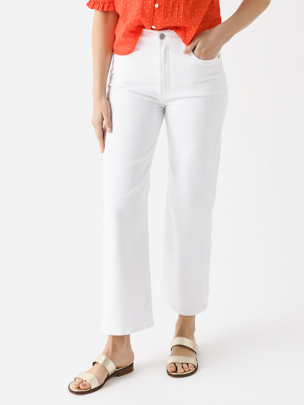 Agolde Women's Harper Crop Jean - Saint Bernard