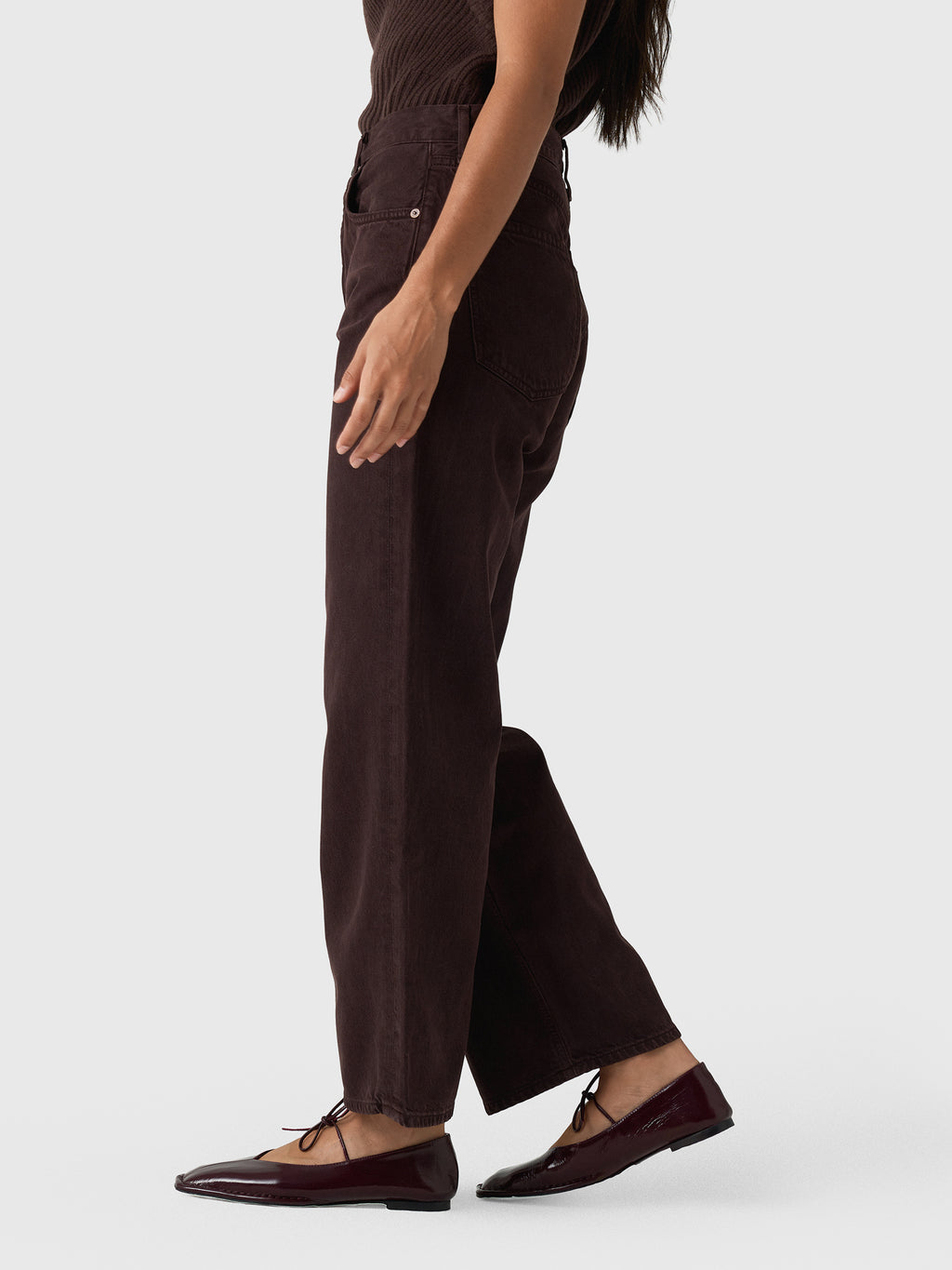 Agolde Women's Ren Wide Leg Jean - Saint Bernard