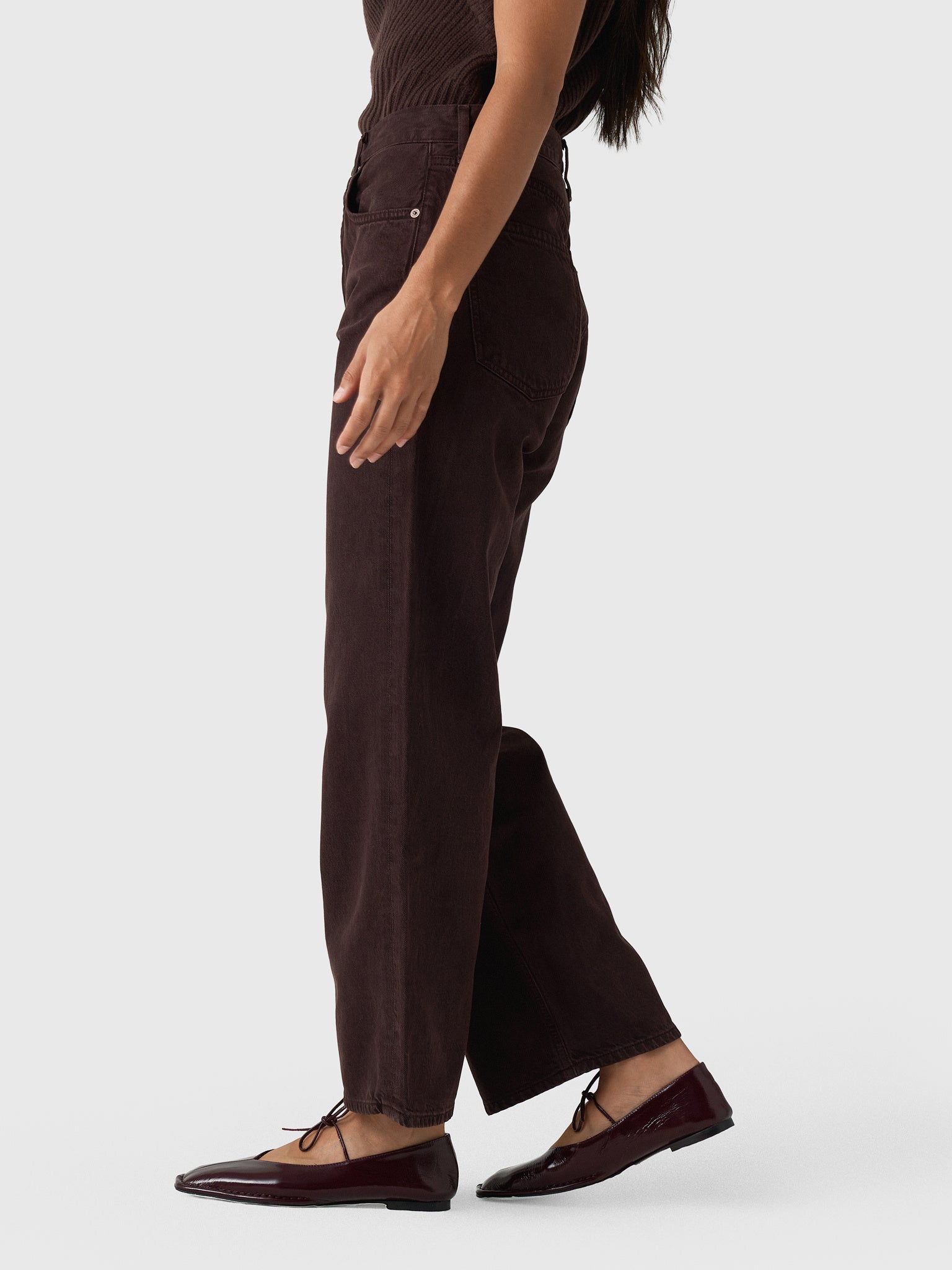 Agolde Women's Ren Wide Leg Jean - Saint Bernard