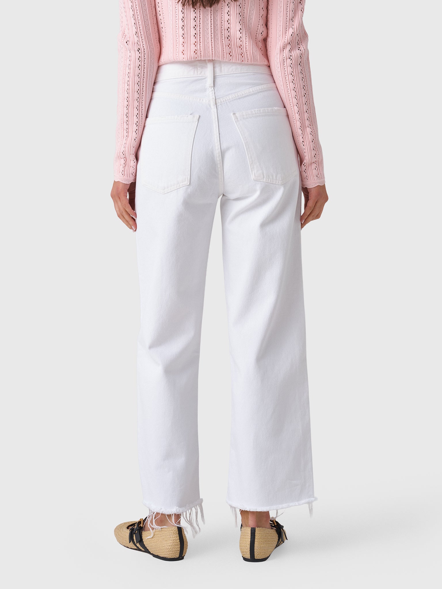 Agolde Women's Ren Wide Leg Jean - Saint Bernard