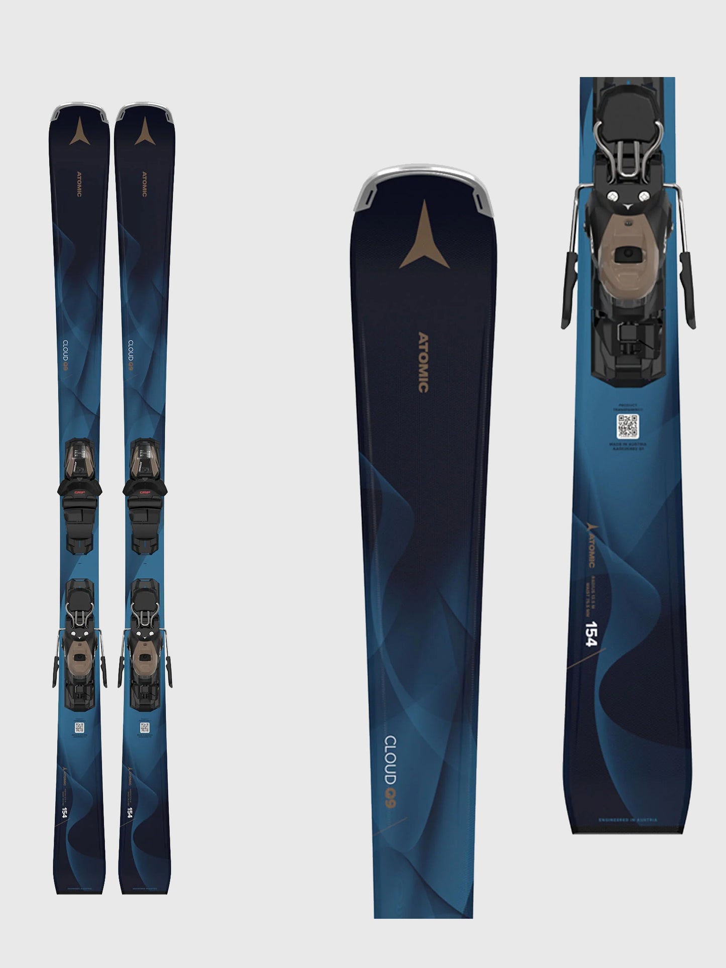 Atomic Cloud Q9 Women's Skis + M10 GW Ski Bindings 2026
