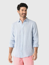 Love Brand & Co Men's Abaco Linen Shirt - Saint Bernard