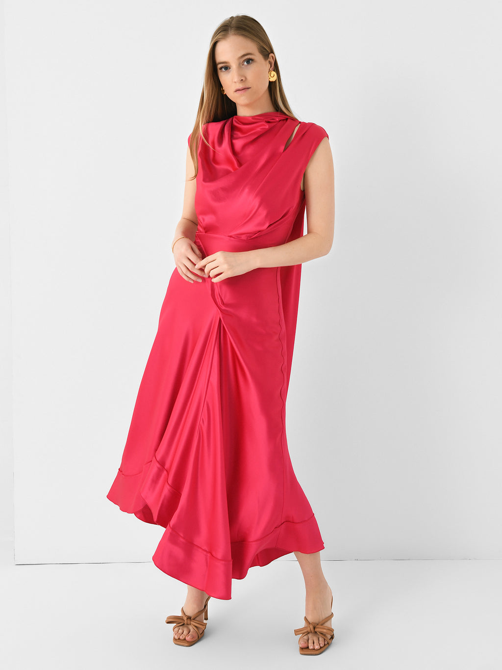 Acler Women's Giles Midi Dress - Saint Bernard