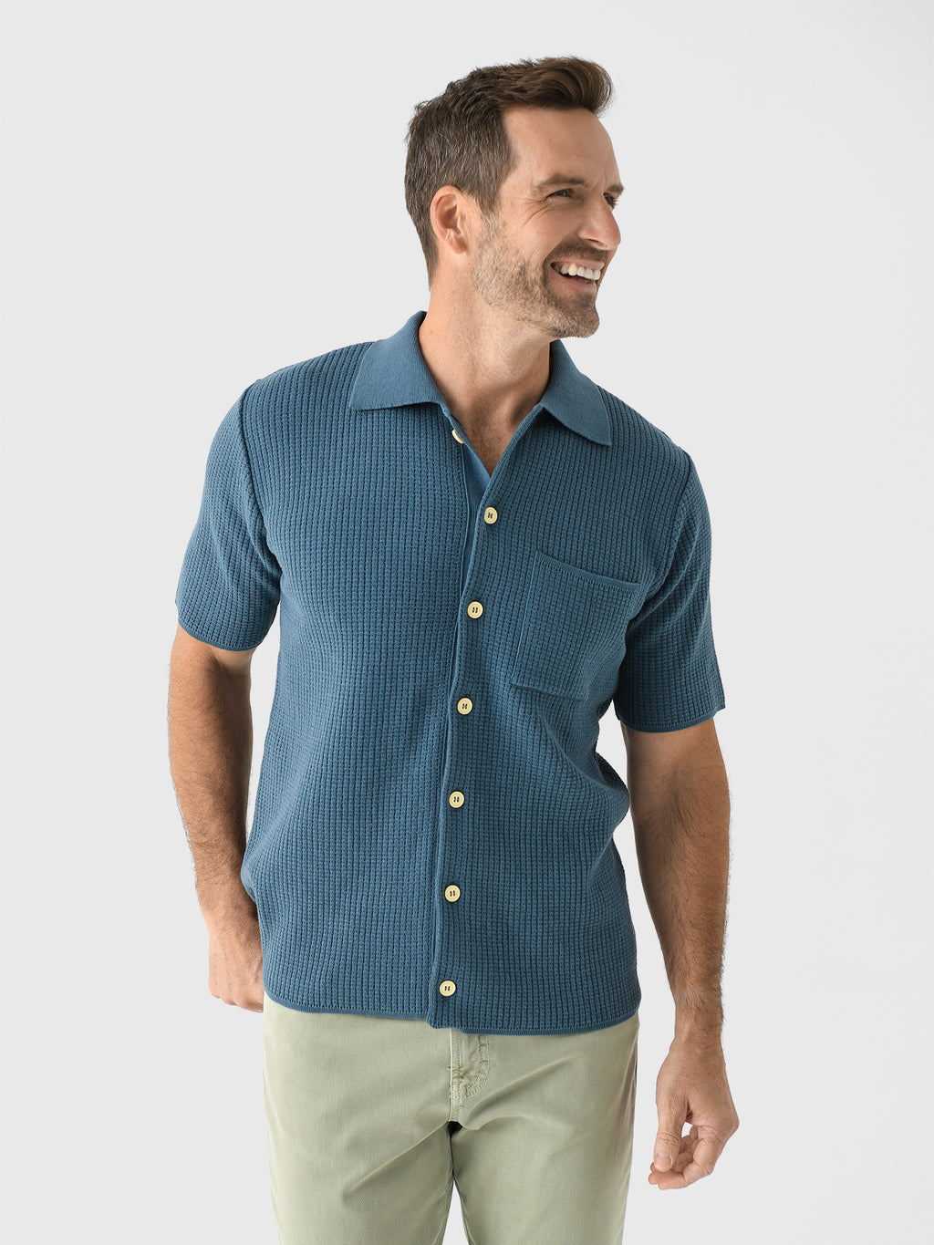 Far Afield Men's Heitor Knit Shirt - Saint Bernard