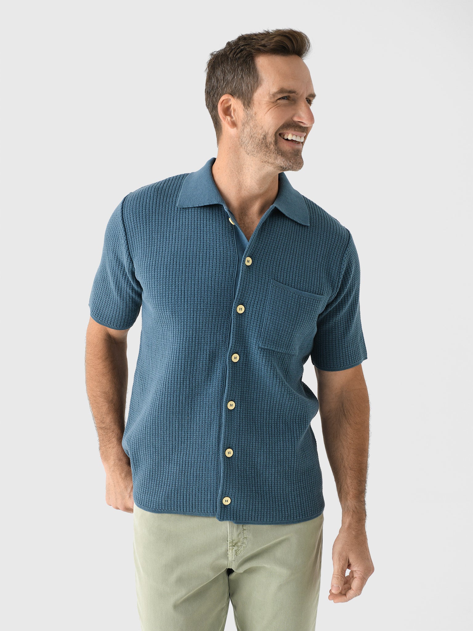 Far Afield Men's Heitor Knit Shirt - Saint Bernard