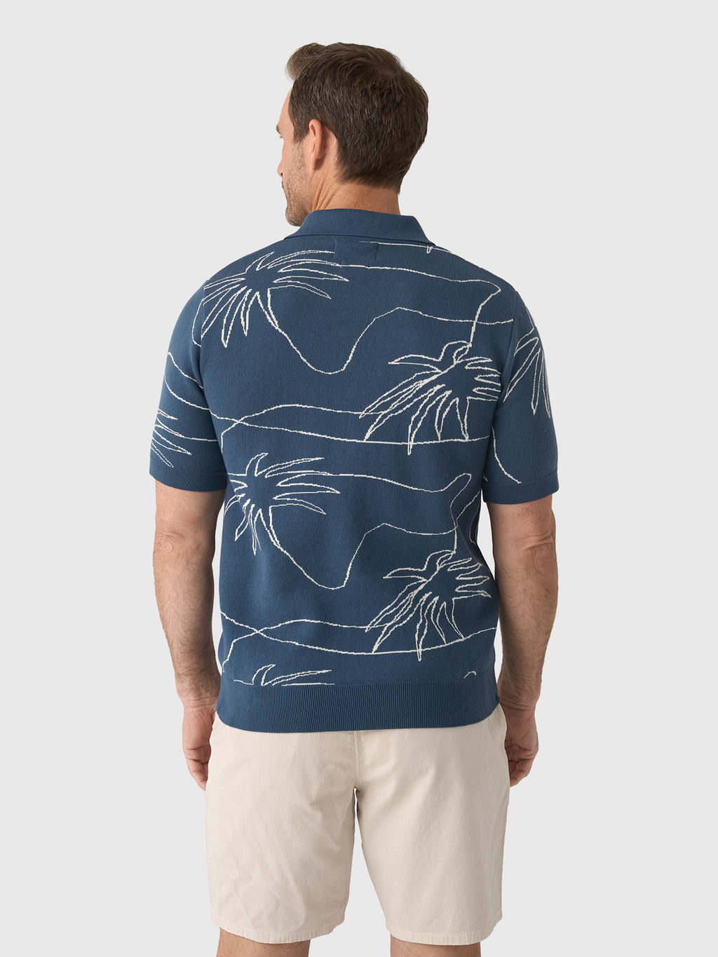 Far Afield Men's Zigger Knitted Shirt - Saint Bernard