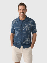Far Afield Men's Zigger Knitted Shirt - Saint Bernard