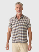 Far Afield Men's Busey Dobby Check Shirt - Saint Bernard
