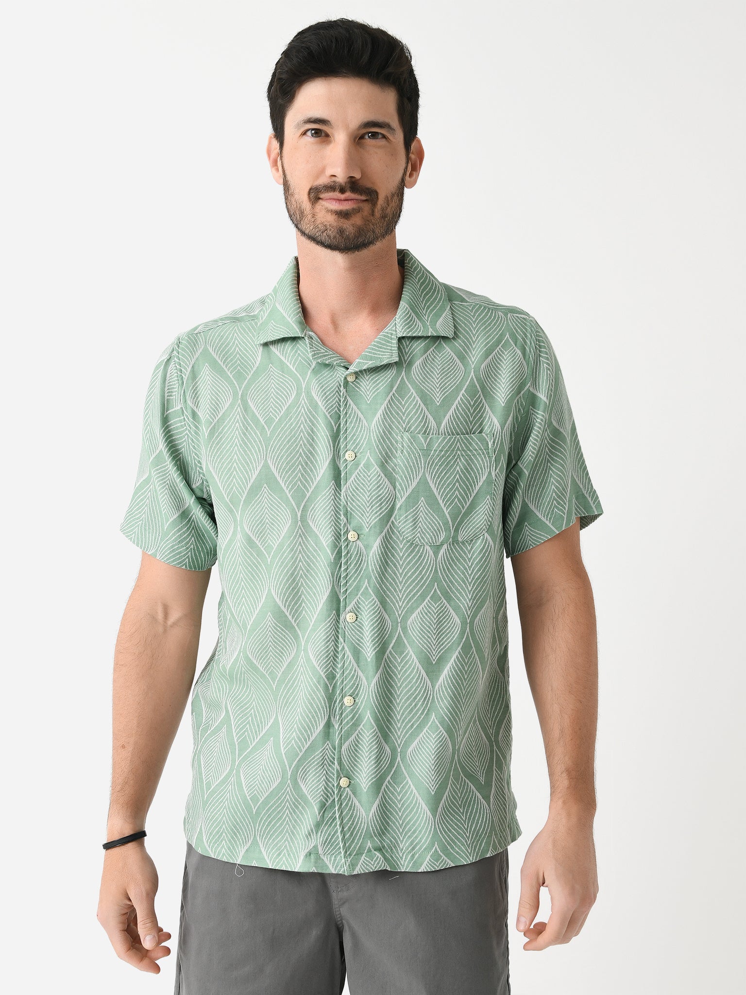 Far Afield Men's Stachio Short Sleeve Shirt - Saint Bernard