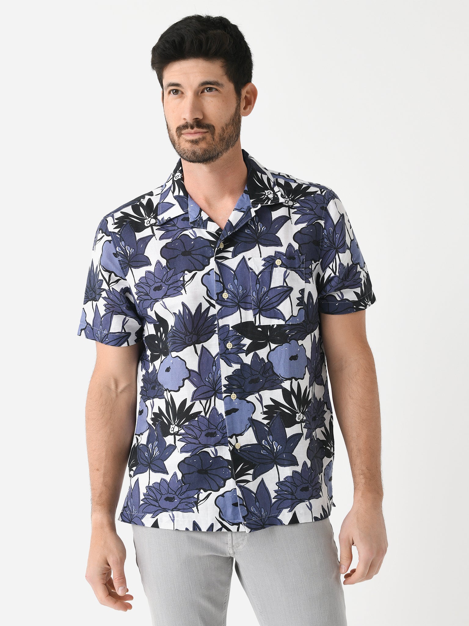 Far Afield Men's Selleck Short Sleeve Shirt - Saint Bernard