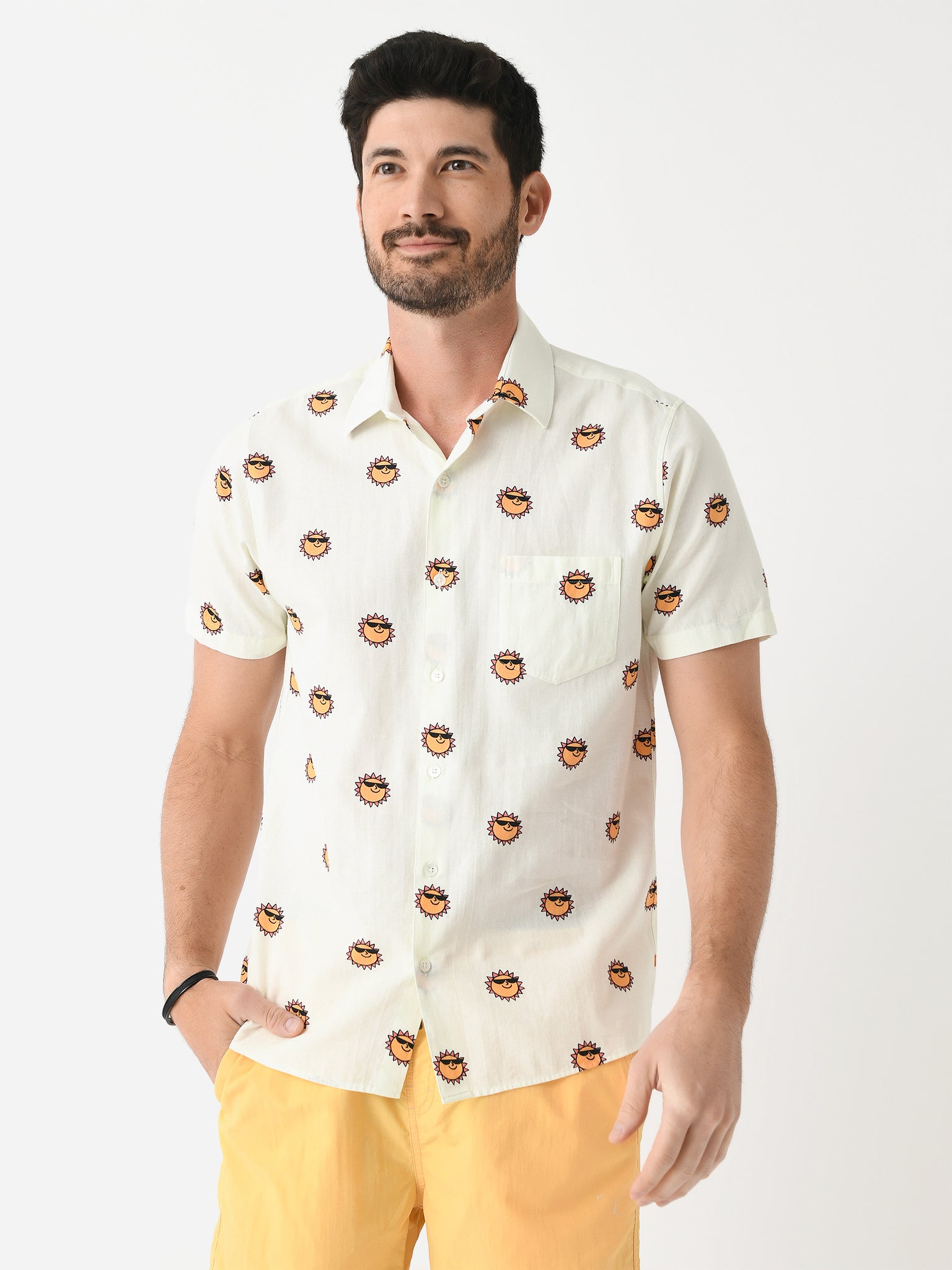 Far Afield Men's Classic Short Sleeve Shirt - Saint Bernard