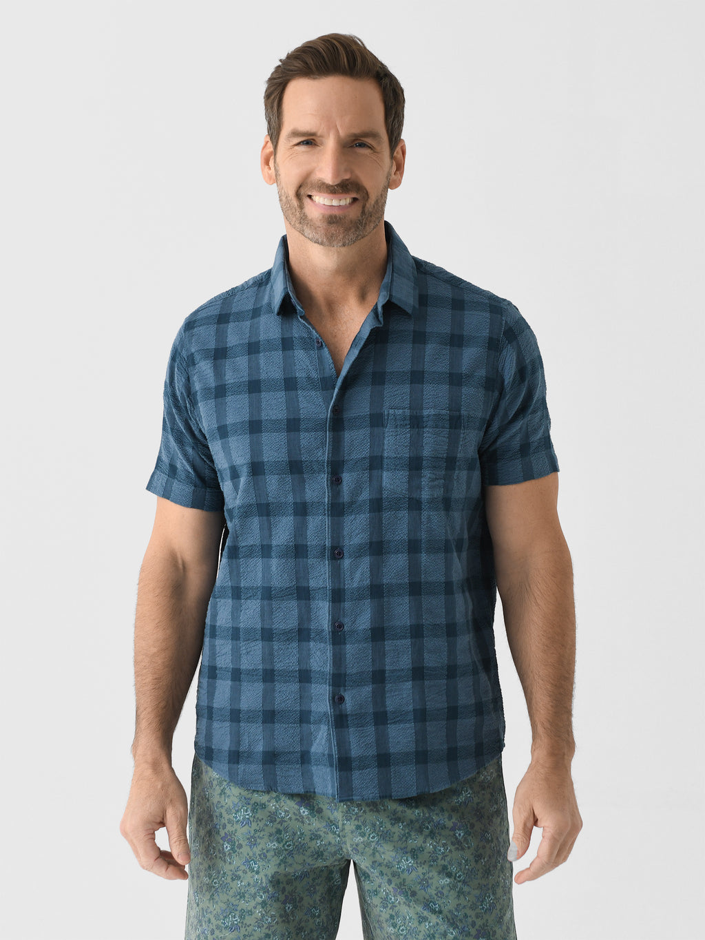 Far Afield Men's Classic Short Sleeve Shirt - Saint Bernard