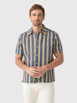 Far Afield Men's Busey Floral Stripe Shirt - Saint Bernard